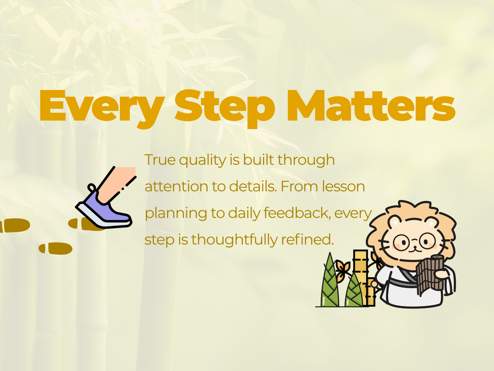 Bamboo Path Academy Our Core Values - Every Step Matters