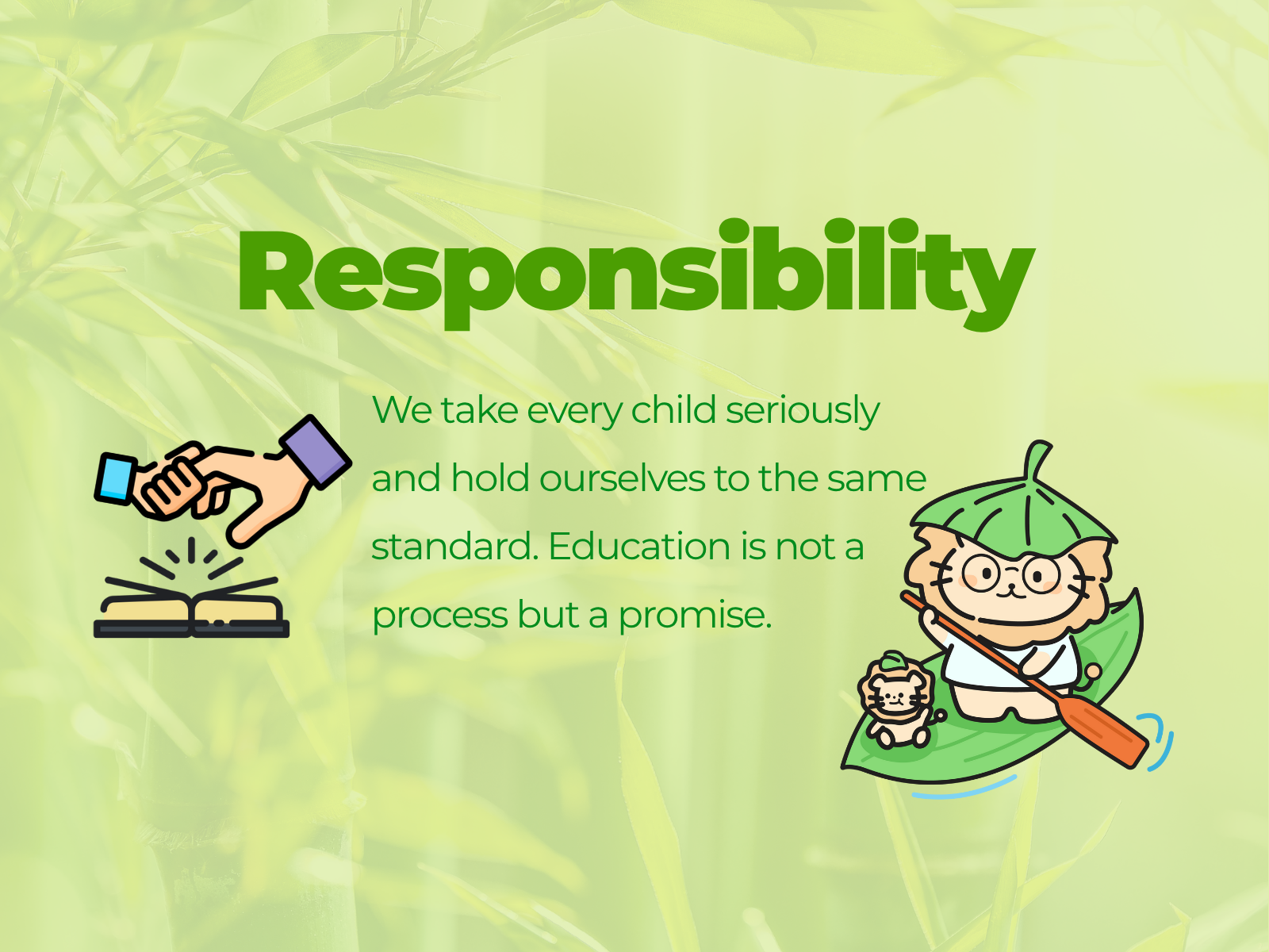 Bamboo Path Academy Our Core Values - Responsibility